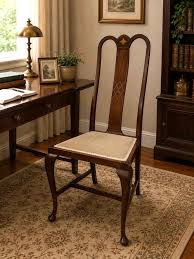 Antique Edwardian Mahogany Side Chair With Floral Inlay | Vintage Occasional Chair | Bedroom Hall Chair C1900 | Vinterior