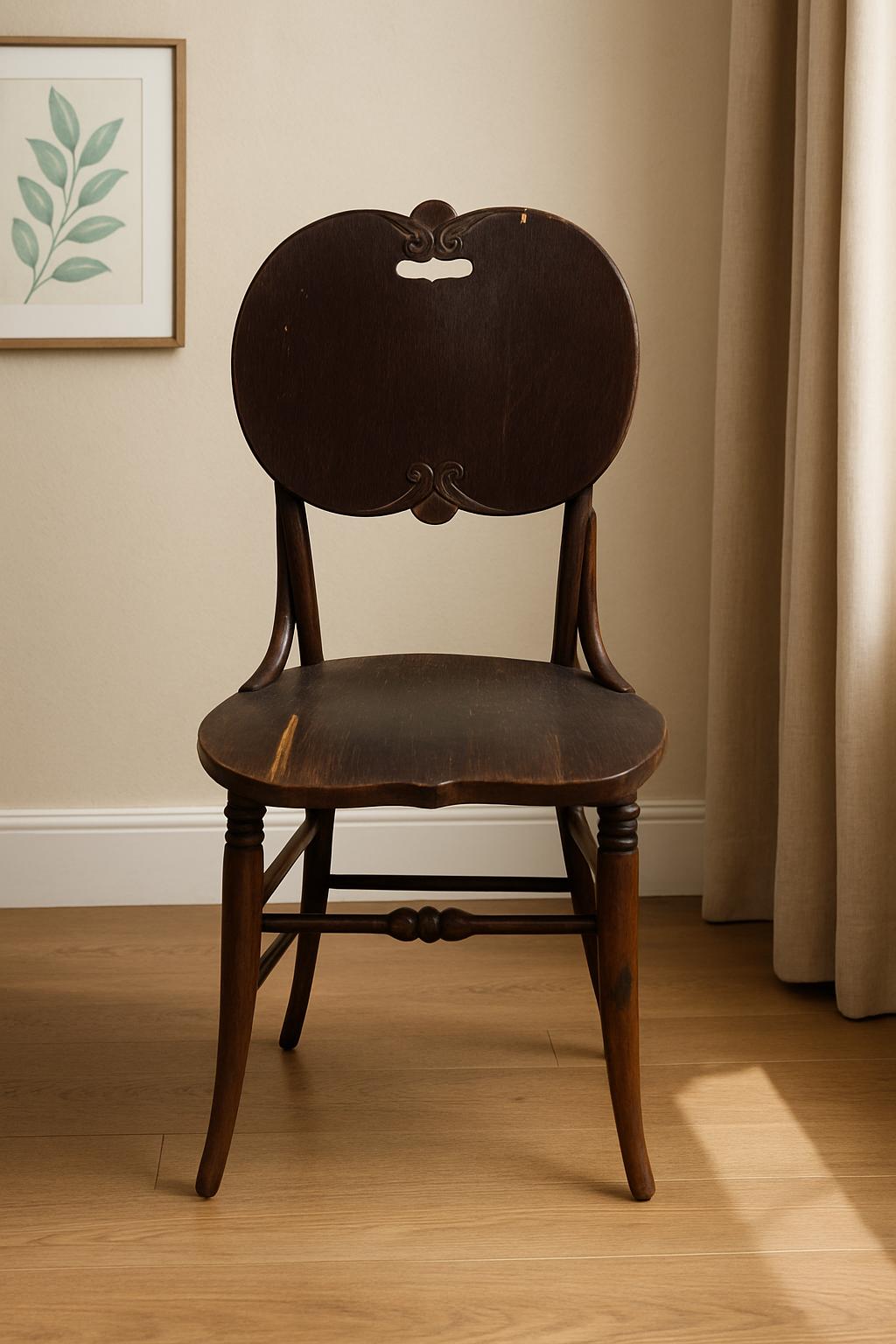 Antique Victorian Pressed Back Side Chair