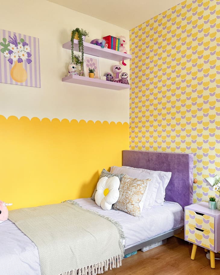 Before & After: Purple and Yellow Tween Room - Photos | Cubby