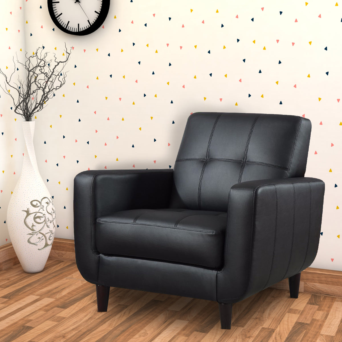 Benzara BM159239 High-toned Accent Chair, Black | Benzara.com