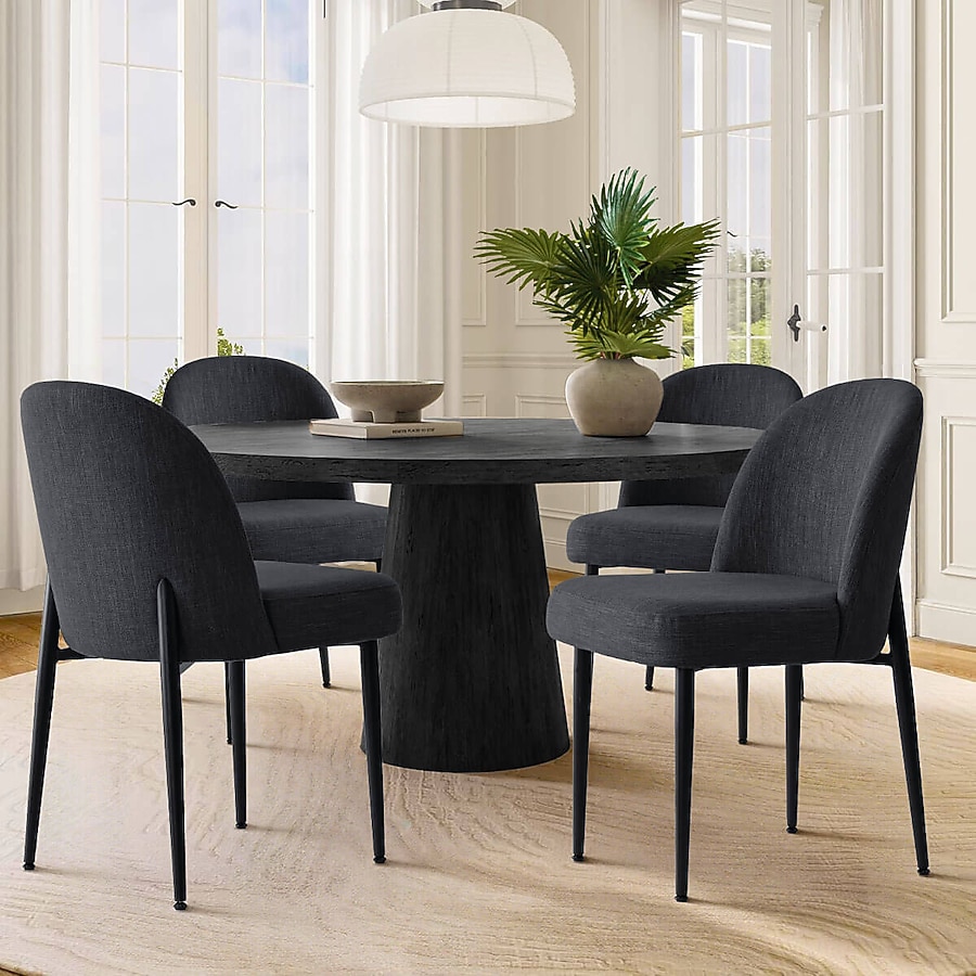 Black Accent Dining Chairs Honeycomb Black Velvet Dining Chair Accent Chair For Home