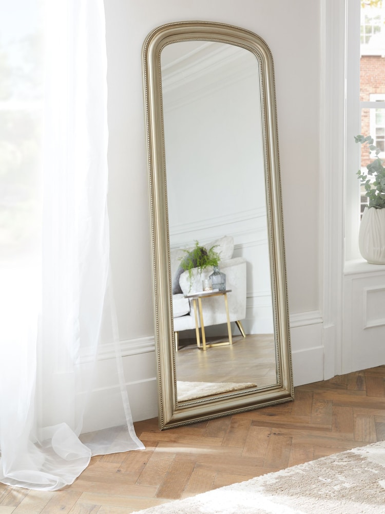 Buy Champagne Gold Beaded Arch Full Length Mirror from the Next UK online shop