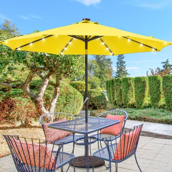 Cantilever Parasol Best Tilting Patio Umbrella Blissun 9' Outdoor Aluminum Patio Umbrella, Striped Patio Umbrella, Ma –