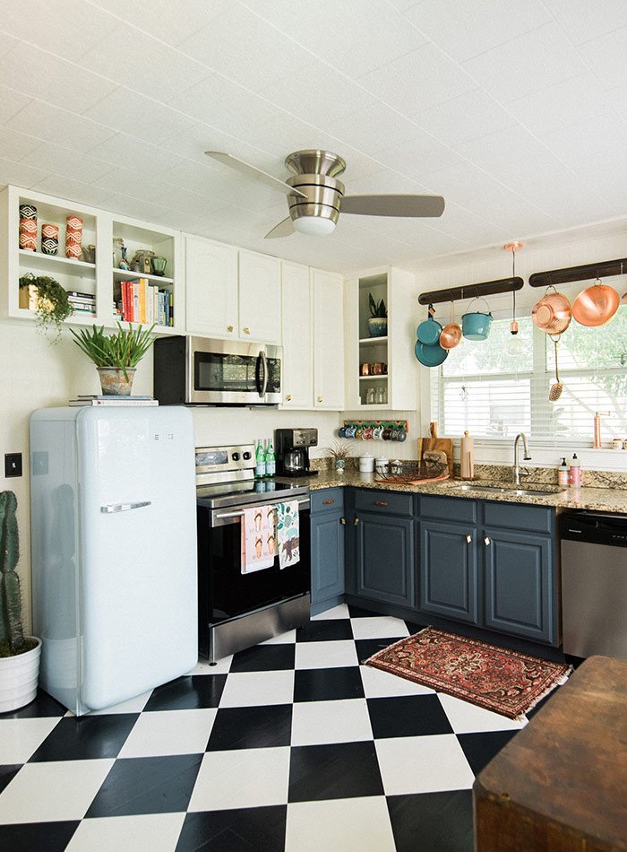 Checkerboard Kitchen Floor Ideas, Retro Tile Trend