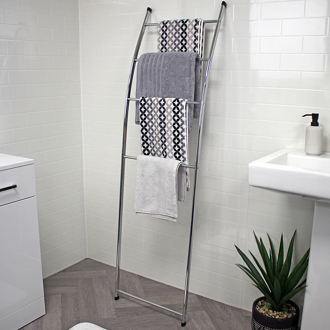 Chrome Bathroom Towel Rail Reina Elisa Steel Modern Vertical Bathroom Towel Rail And Radiator