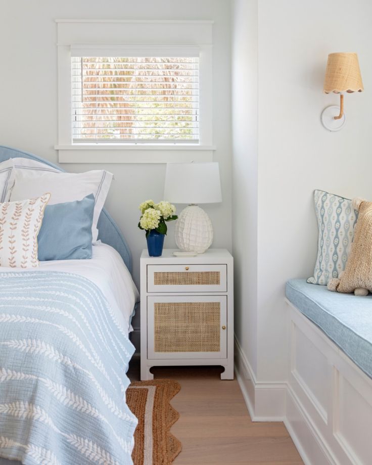 Coastal Blue Bedroom Ideas Story - A Blissful Nest