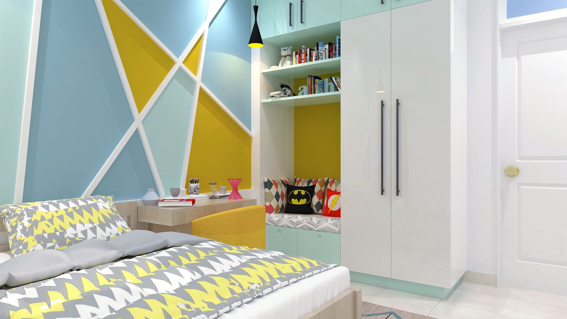 Colourful and Cheerful Kids Bedroom Design Ideas by Interior Designers in Delhi | homify