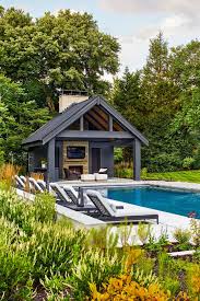 Contemporary Resort-Style Pool and Poolhouse in Virginia | HGTV