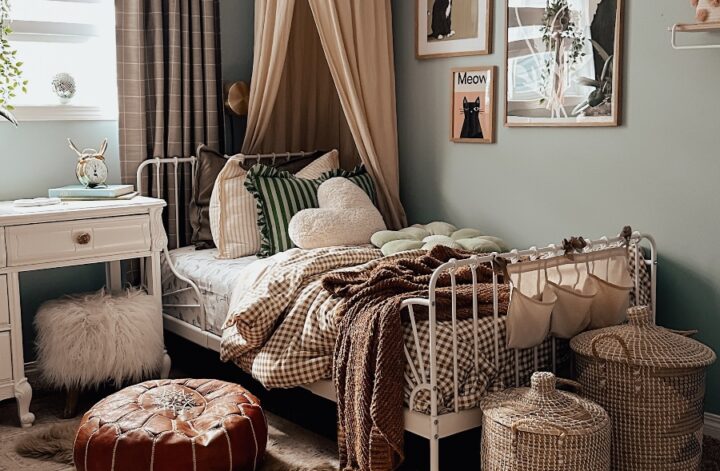 Cozy, Whimsical Girly Room Tour | Before & After - The Blush Home Blog