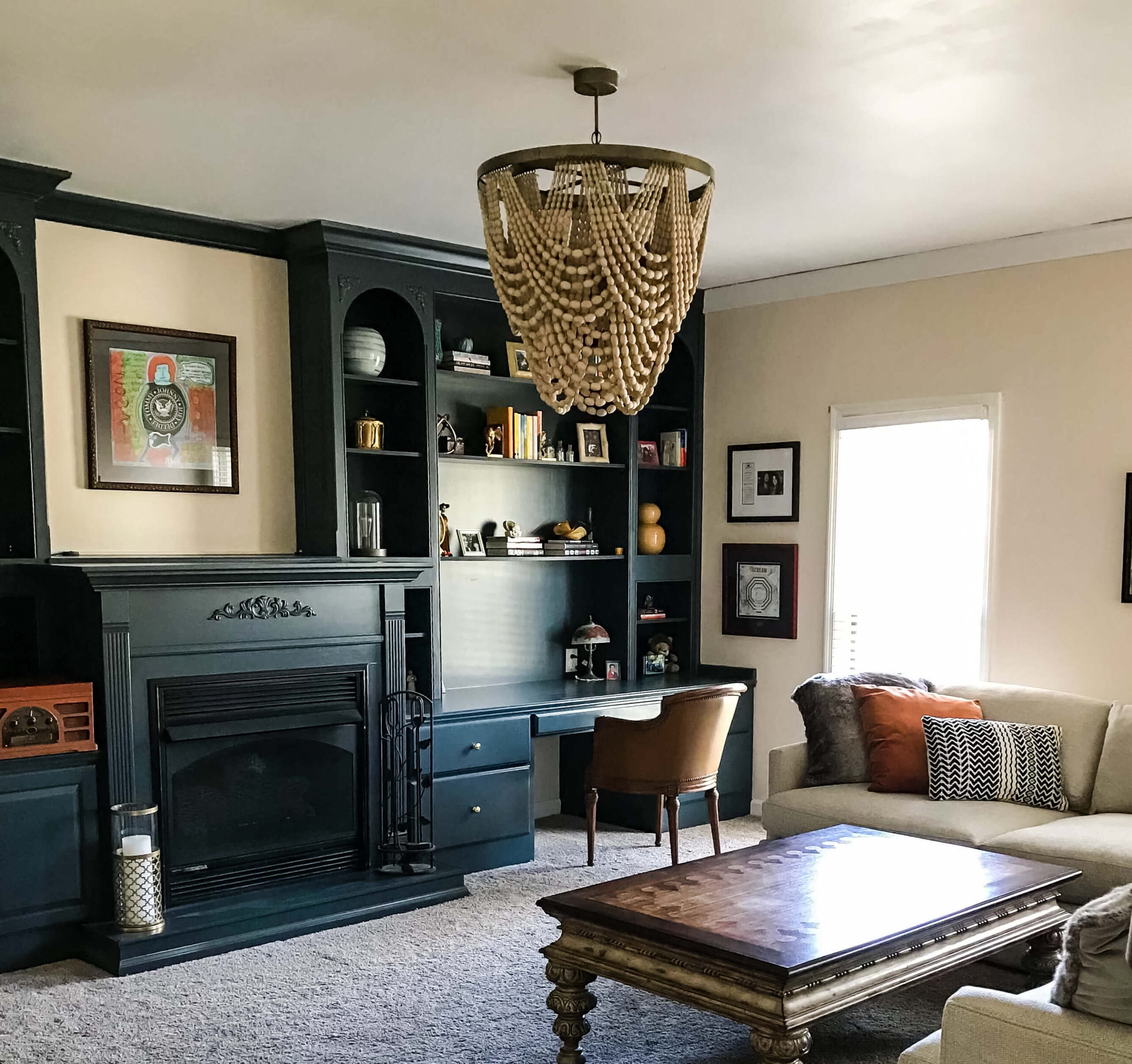 Designing the TV Room: Built-in Bookshelf Refresh - allisonskiff.com