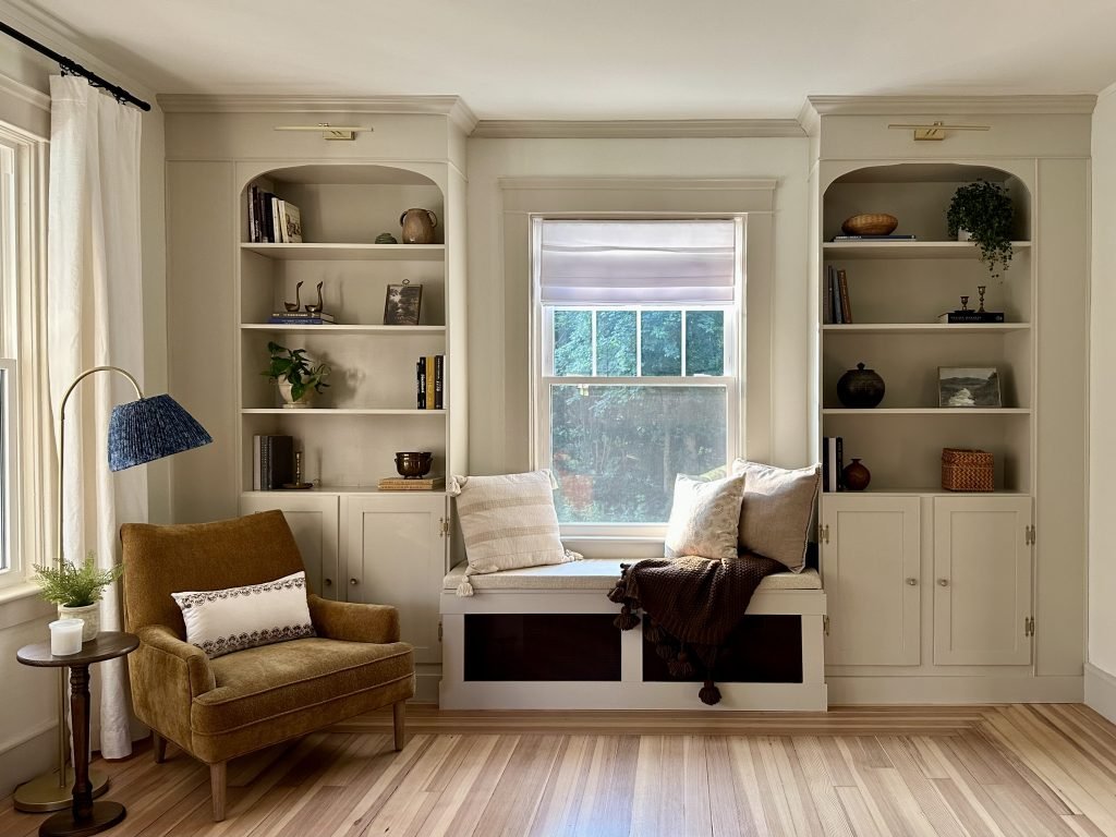 DIY Built-In Bookshelves - Painting by the Penny