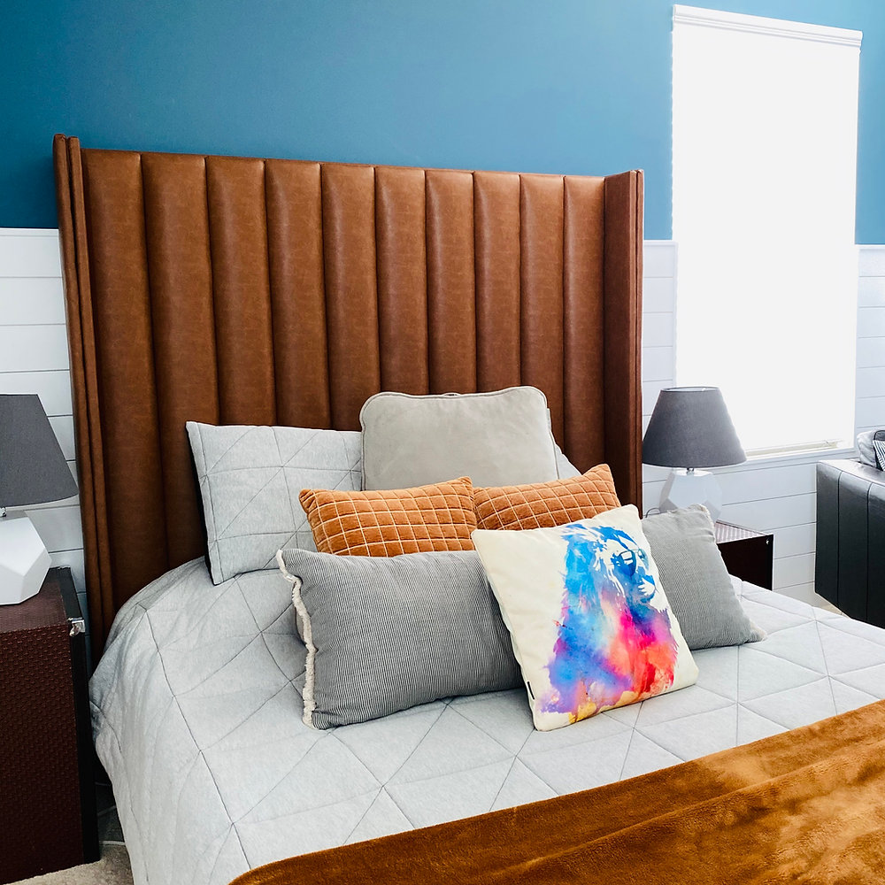 DIY Channel Tufted Headboard