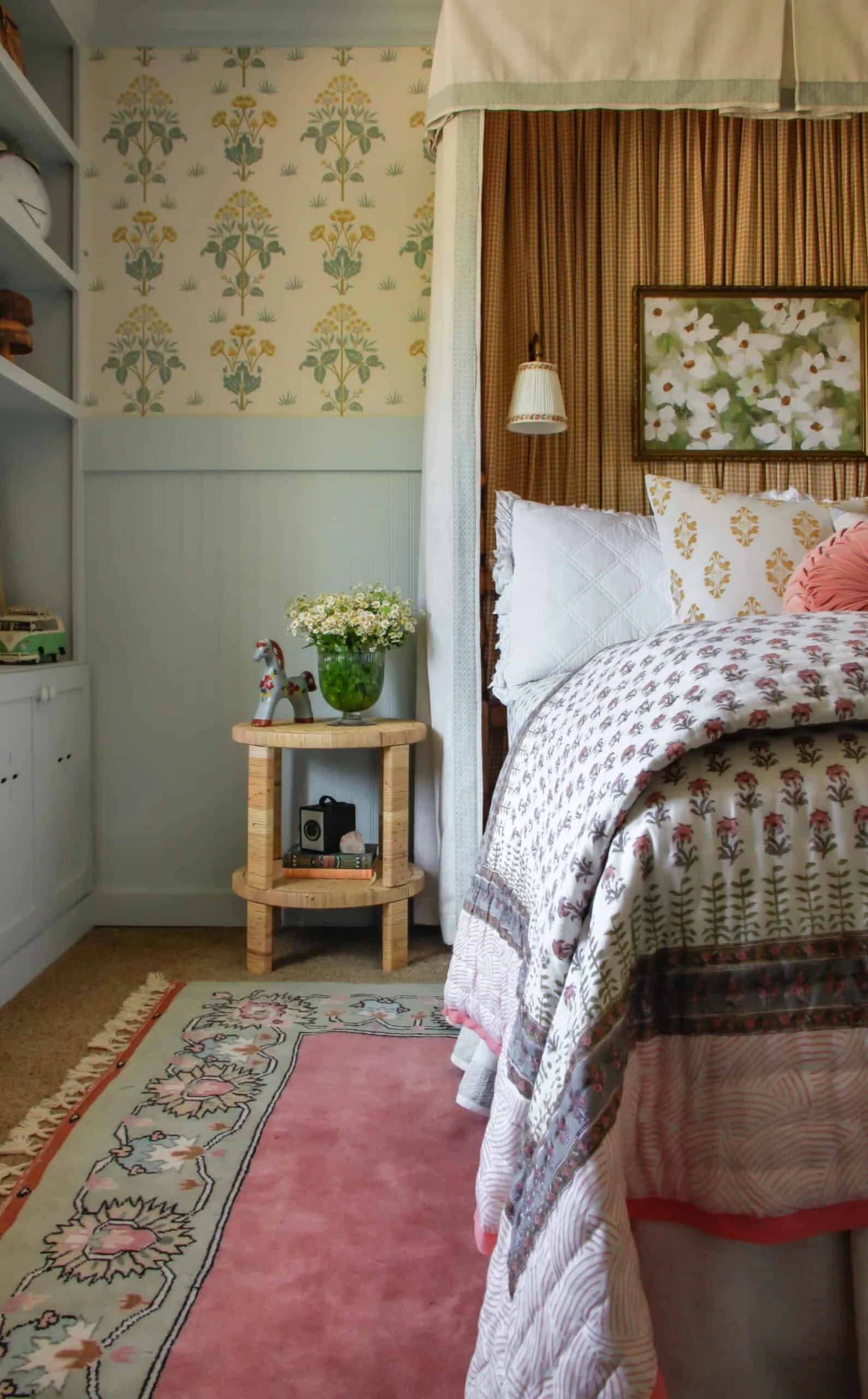 DIY Fabric Headboard Canopy — Wildflower Home Interiors