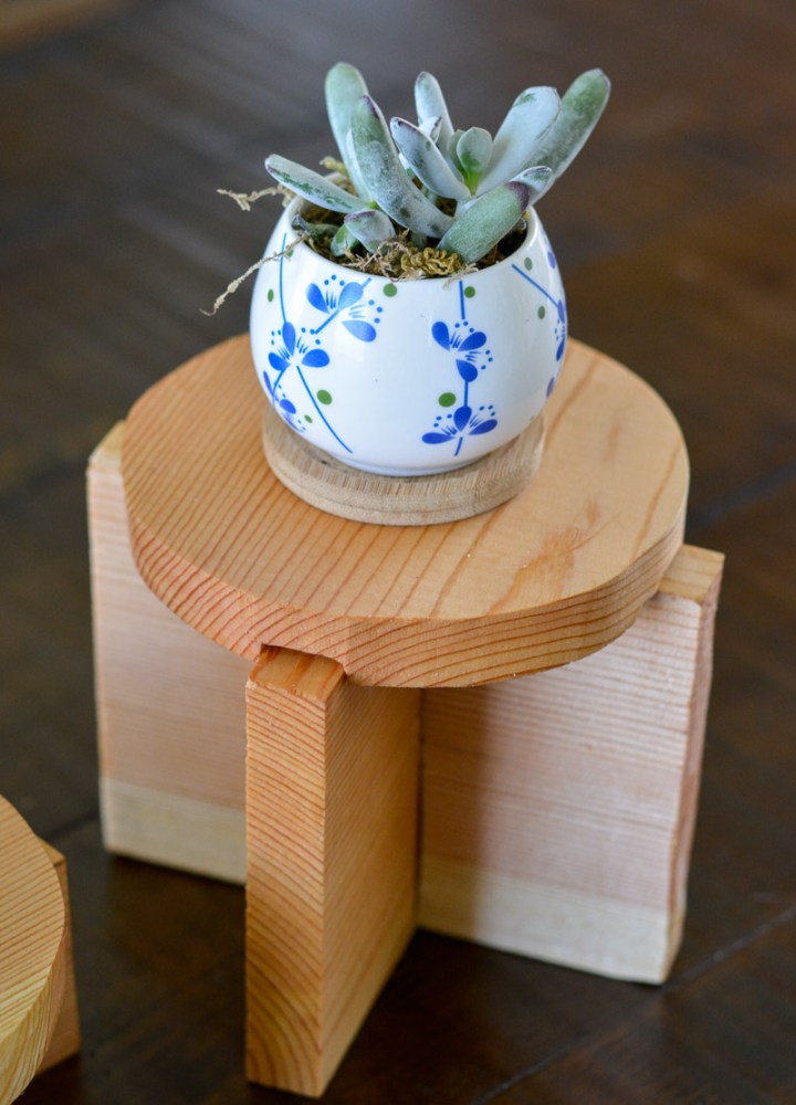 DIY Plant Pedestal (easy woodworking project)