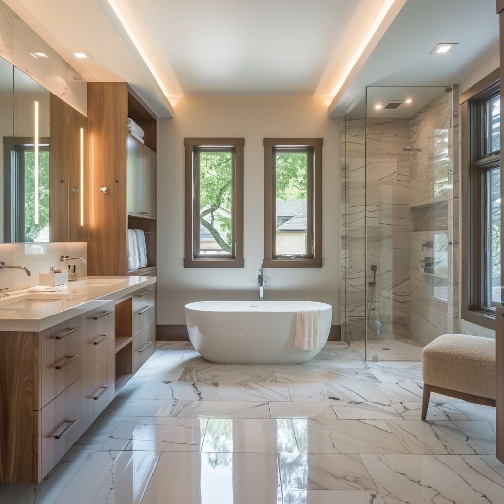 Dream Spa at Your Home: Master Bathrooms in Luxury White
