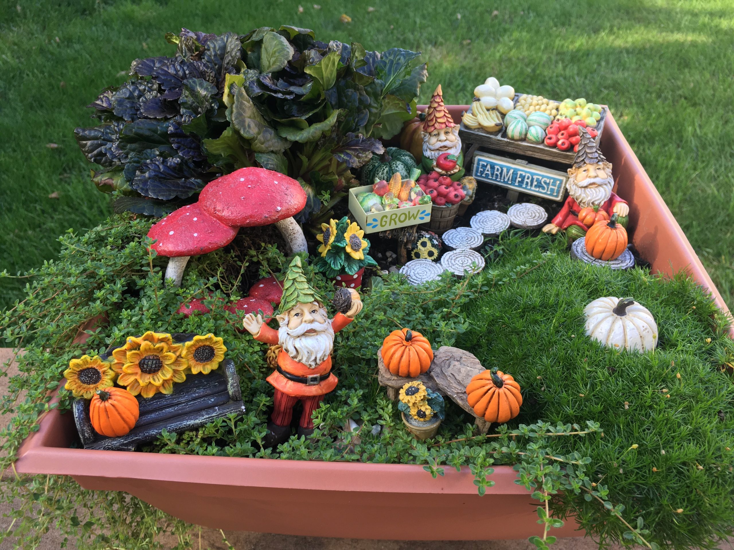 Enchanted Autumn: Fairies Flutter in the Fall Garden – Gnome Decor