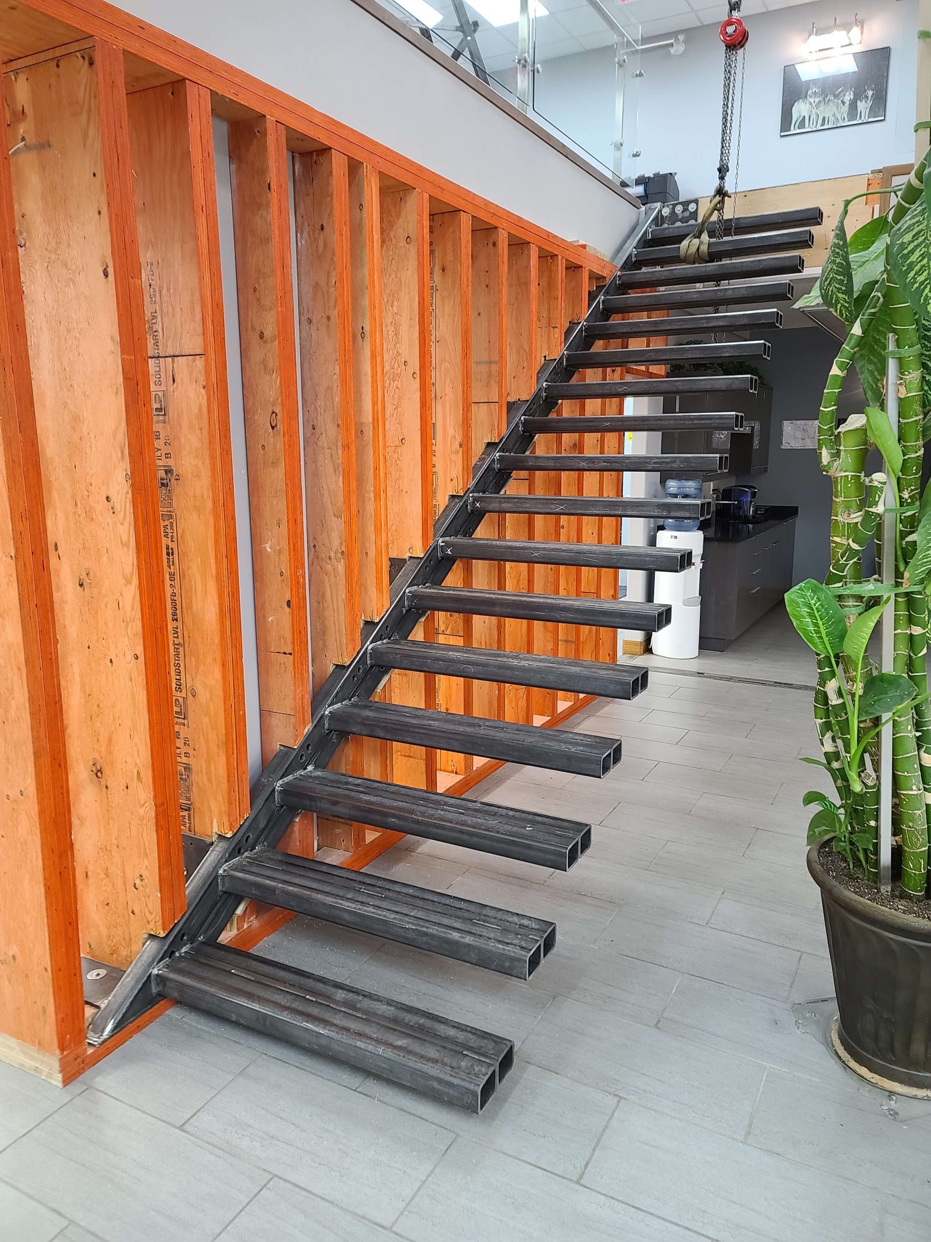 Floating Steel Staircases | Topnotch Steels and Contracting | Custom pergolas, gates, handrails, louvers, staircases, automatic doors, decorative steel works, and more in UAE - Dubai, Sharjah, Abu D