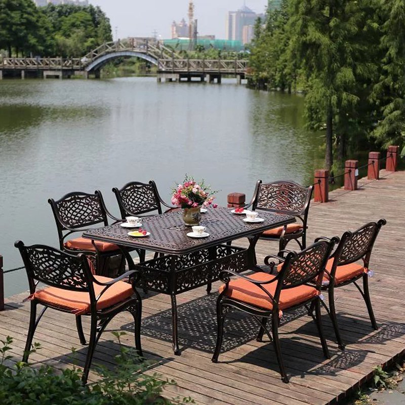 Furniture Set Modern Metal Outdoor Table Round Table Drop Leaf Garden Table And Chairs Metal Round