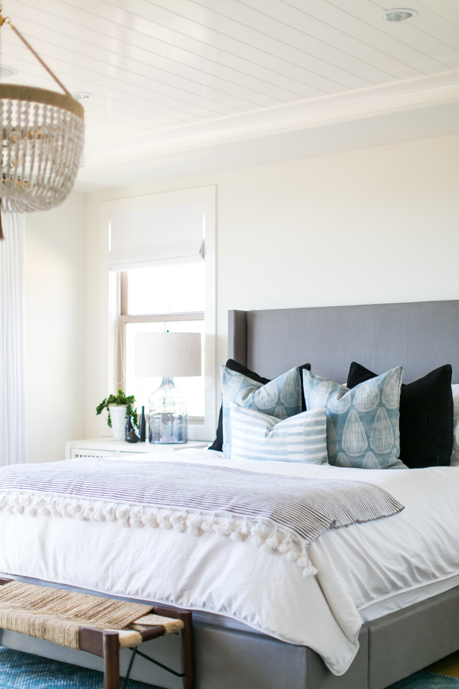 Get the Look: Blue & White Fresh Coastal Bedroom
