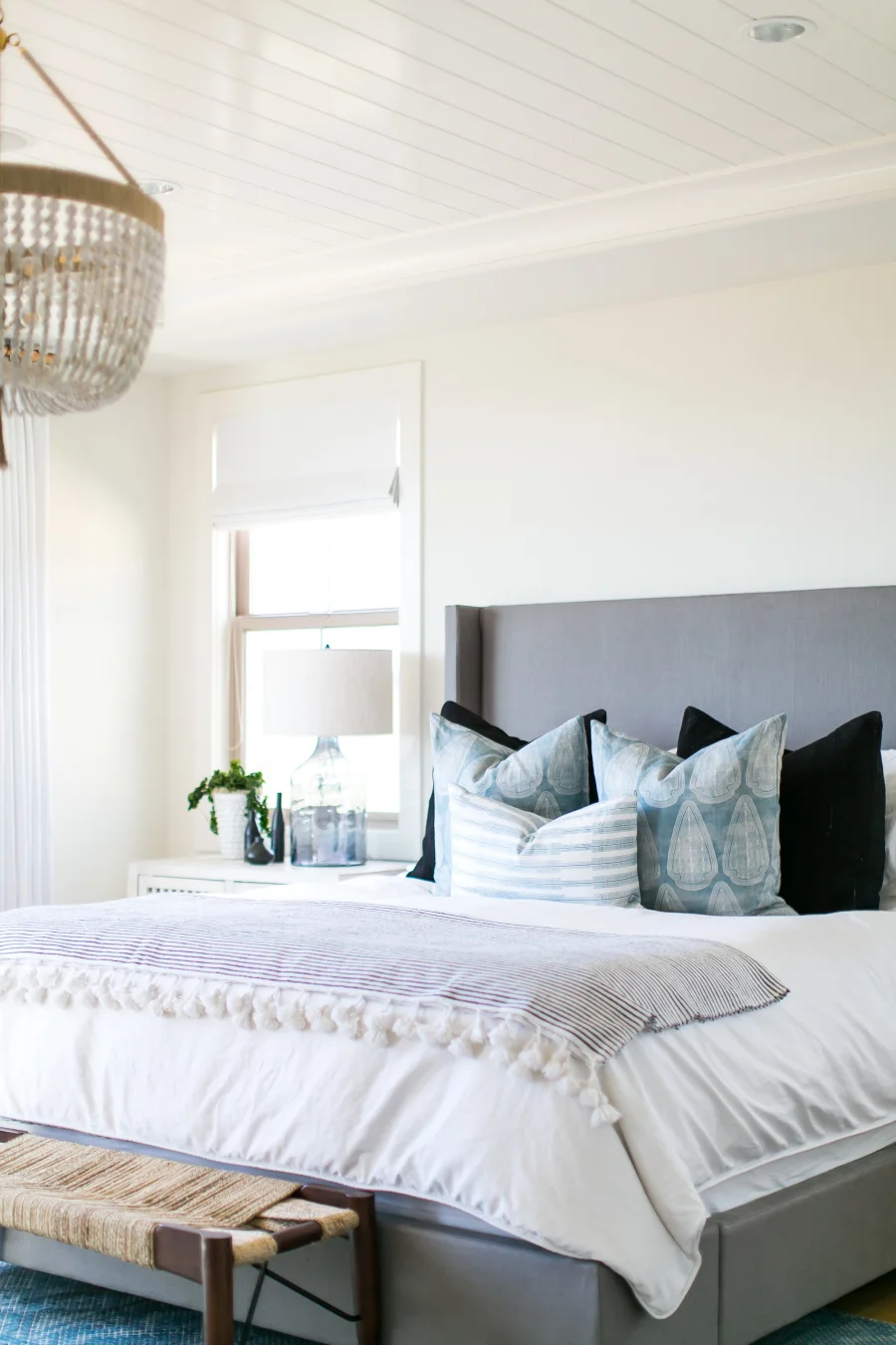 Get the Look: Blue & White Fresh Coastal Bedroom