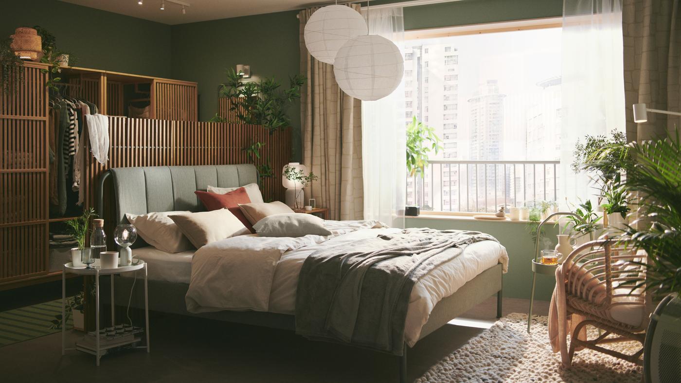 Green Bedroom Ideas for a Calm and Natural Feel - IKEA UK