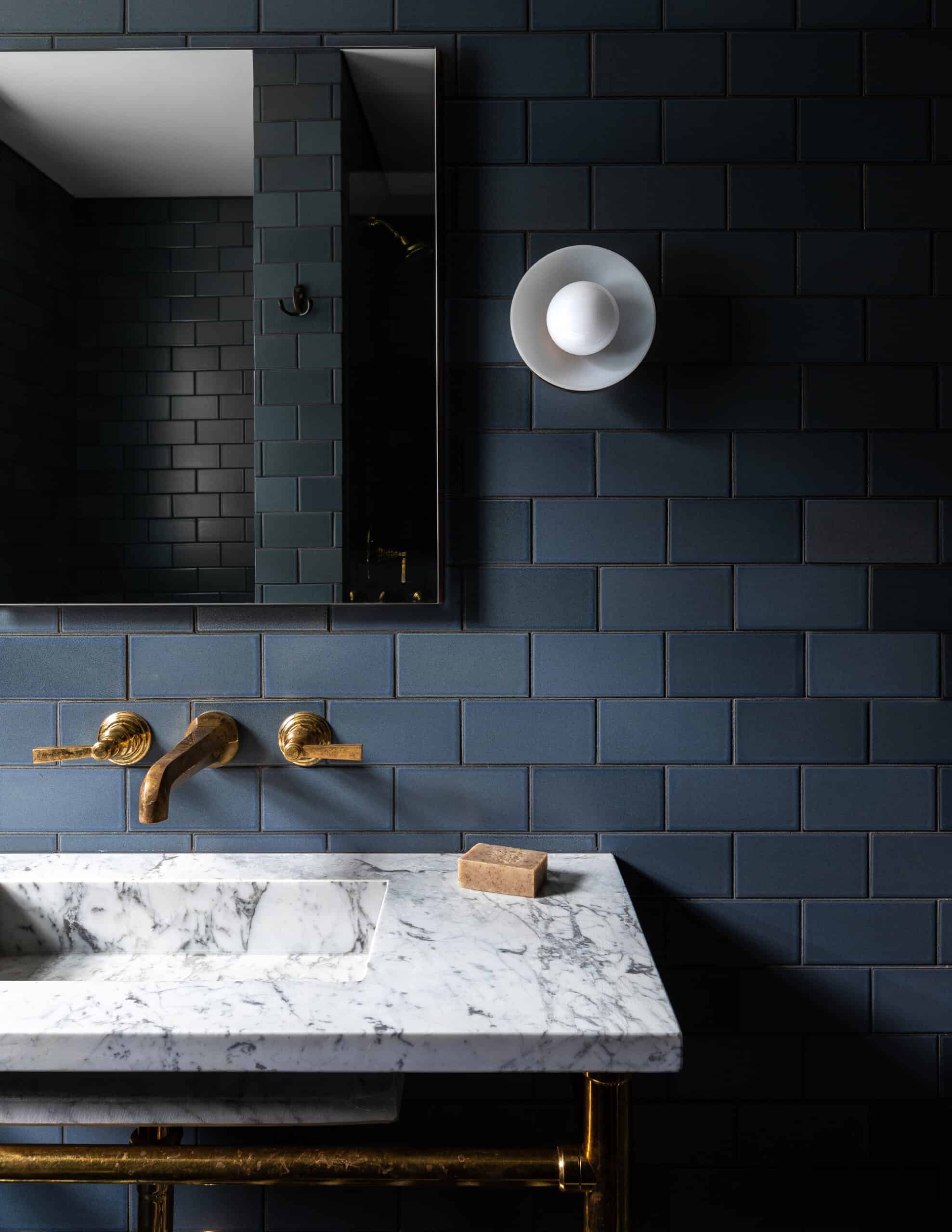 Heidi-Caillier-Design-luxury-interior-designer-residential-dark-moody- bathroom-blue-subway-tile - Heidi Caillier