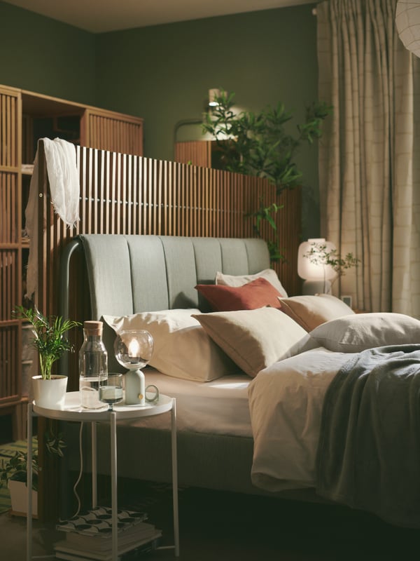 Ideas for creating a calm, green sanctuary bedroom - IKEA