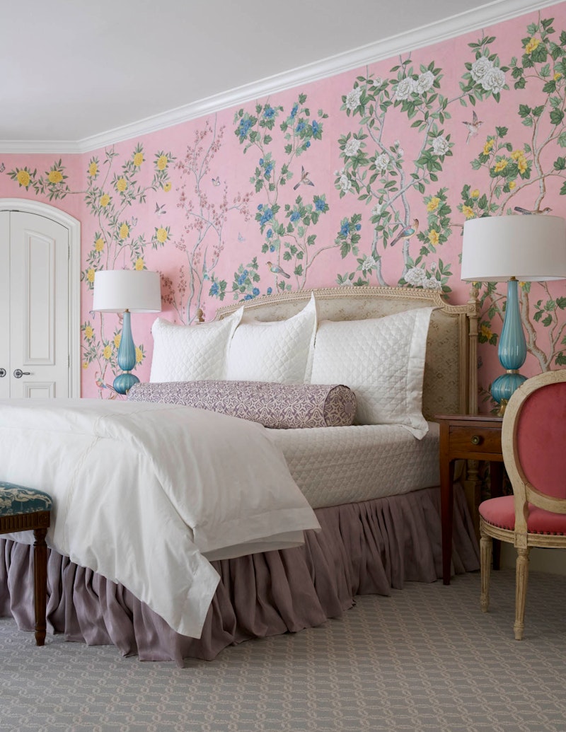 In the Bedroom...Collins Interiors | Matouk Luxury Linens