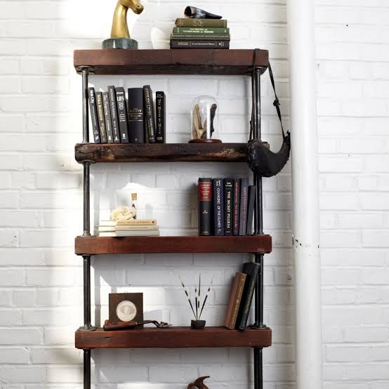 Industrial Rustic Bookshelf | HGTV