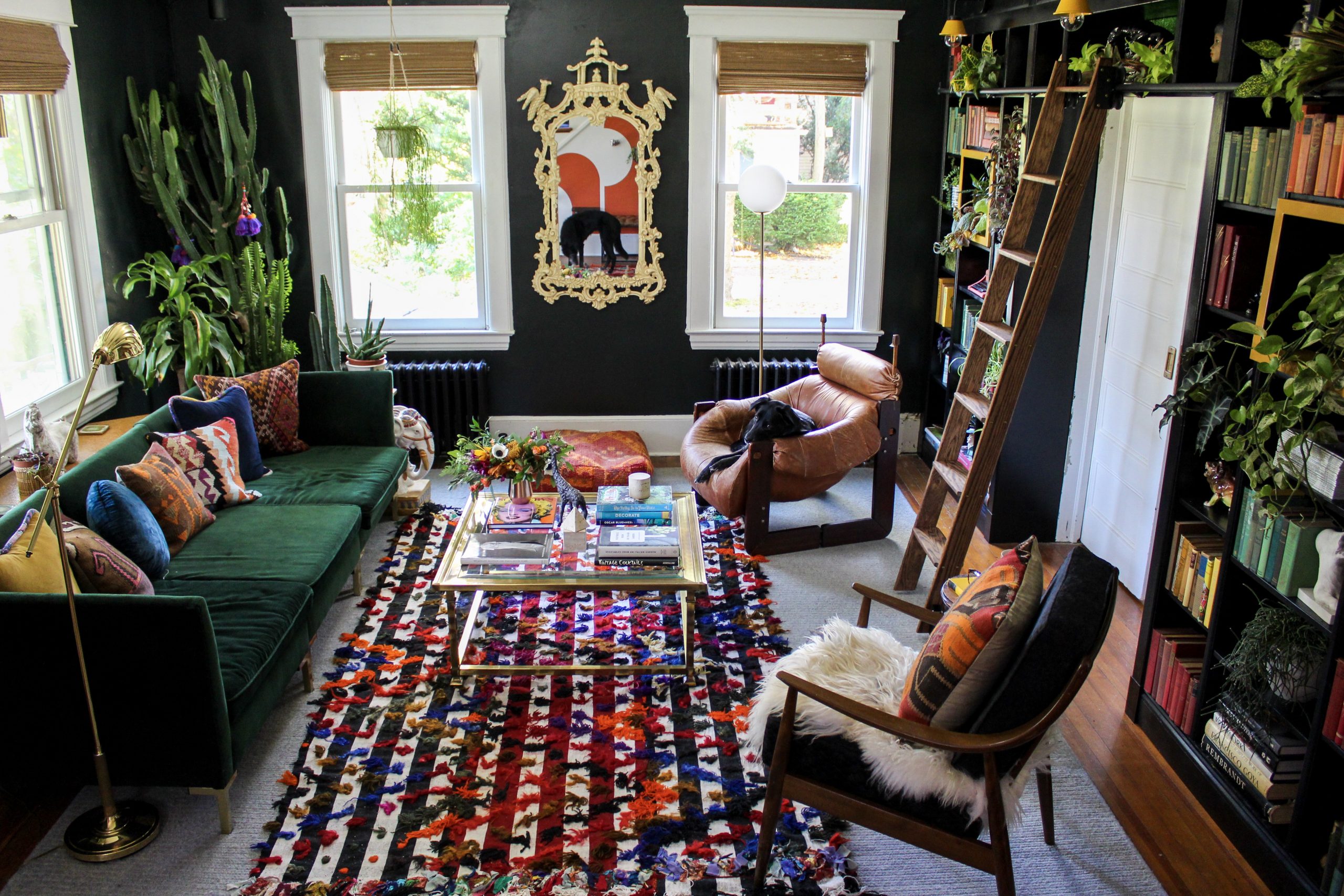 KATE PEARCE VINTAGE'S MOODY GREEN LIBRARY REVEAL FOR THE FALL 2019 ONE ROOM CHALLENGE – KATE PEARCE VINTAGE