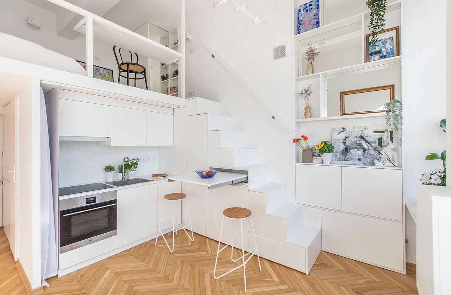 Light-Filled Tiny Apartment Is Inspired by Japanese and Scandinavian Minimalism