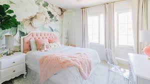 Lovely Girl's Bedroom Features Floral Wallpaper | HGTV
