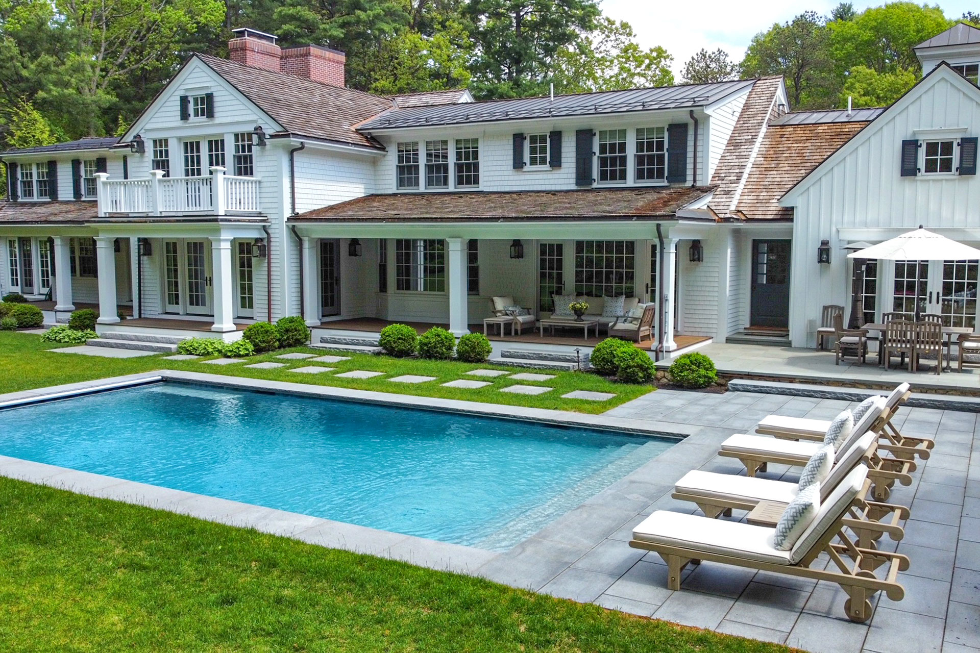 Luxury Pools & Pool Landscaping in Boston | a Blade of Grass