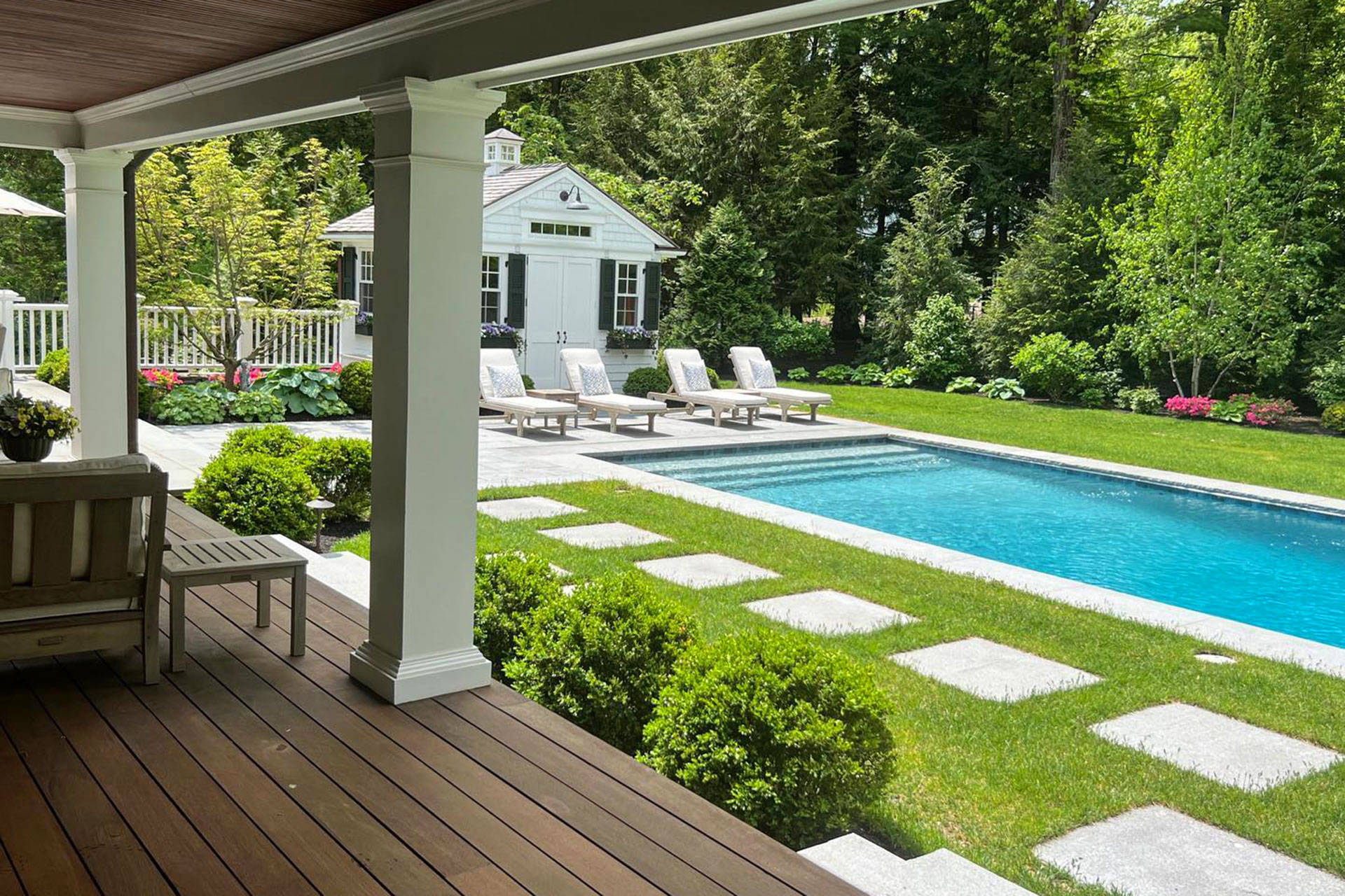 Luxury Pools & Pool Landscaping in Boston | a Blade of Grass