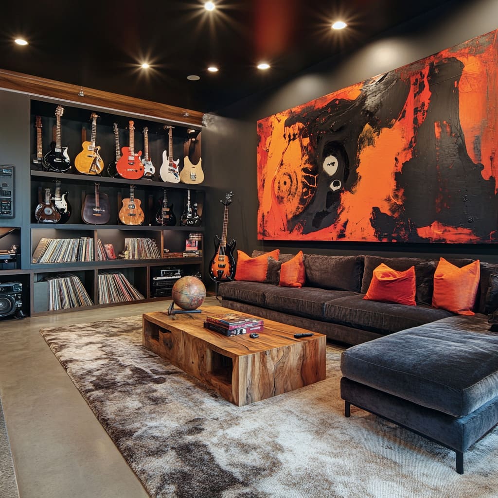 Masculine Men's Living Room Ideas for Bold, Stylish Spaces