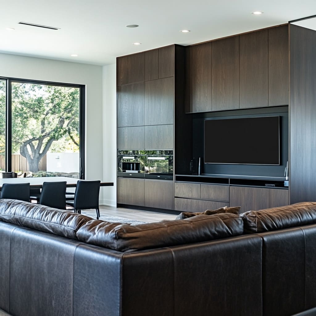 Modern Bold Masculine Men's Living Room Design Ideas | FH
