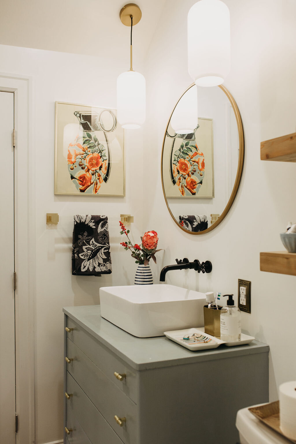 Modern Eclectic Bungalow Bathroom Renovation: Before + After — Gathered Living