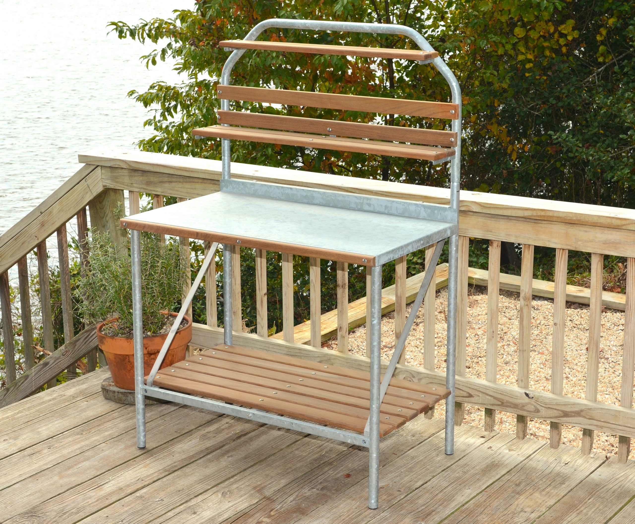 Narrow Potting Bench Insulated Mini Potting Bench Outdoor Potting Narrow Potting Bench