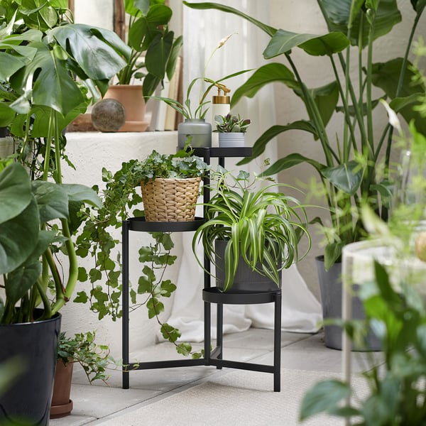 OLIVBLAD plant stand, indoor/outdoor black, 22 ¾' - IKEA
