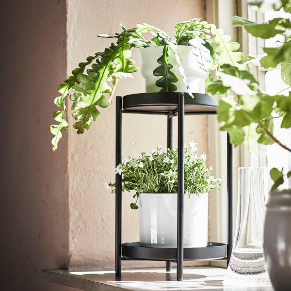 OLIVBLAD plant stand, indoor/outdoor black, 13 ¾' - IKEA
