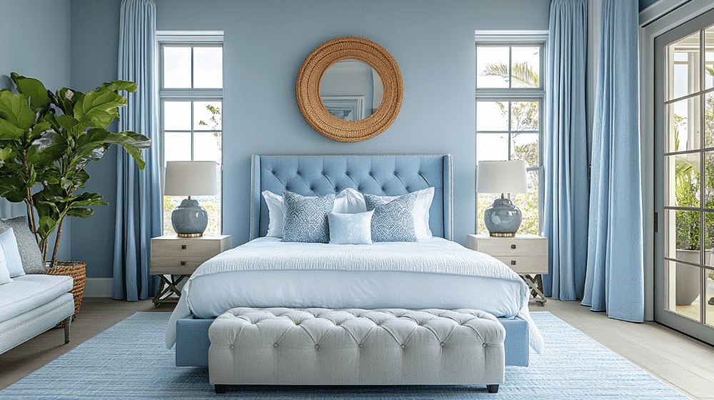 Peaceful Light Blue Bedrooms - You Comfort
