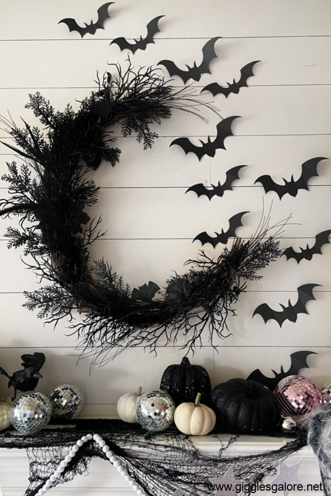 Spooky Cute Pink and Black Halloween Christmas Tree - Giggles Galore