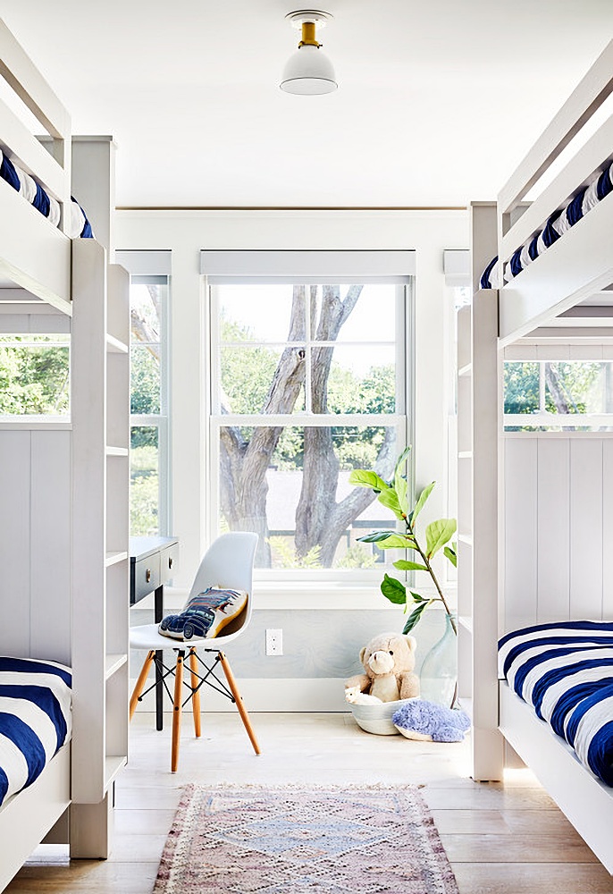 Step Inside This Charming Blue and White Beach House - Town & Country Living
