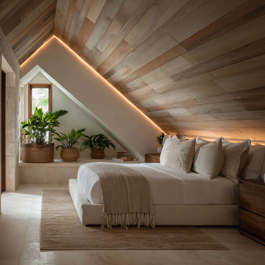 The Tactics Behind Striking Modern Attic Bedroom Designs