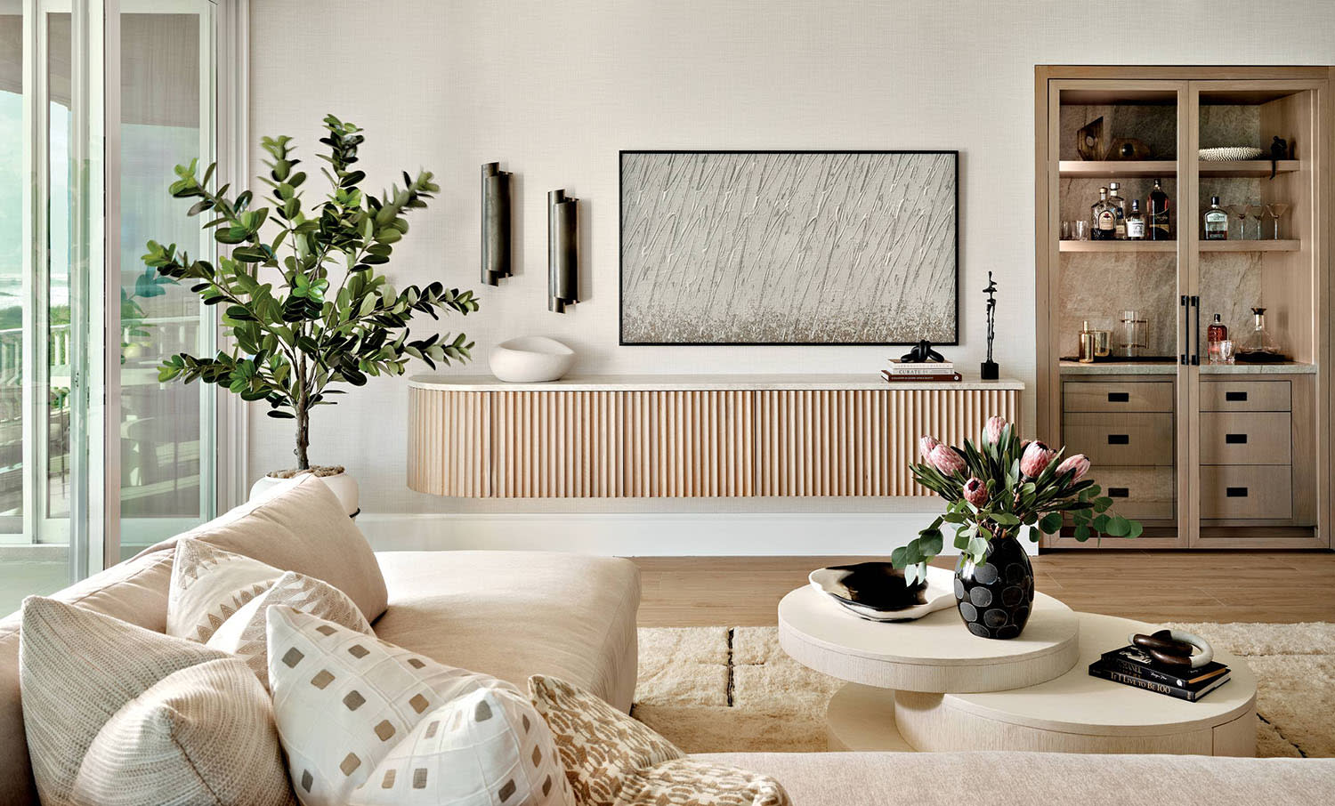 This Oceanfront Florida Condo Radiates Coastal Elegance | LUXE Interiors + Design