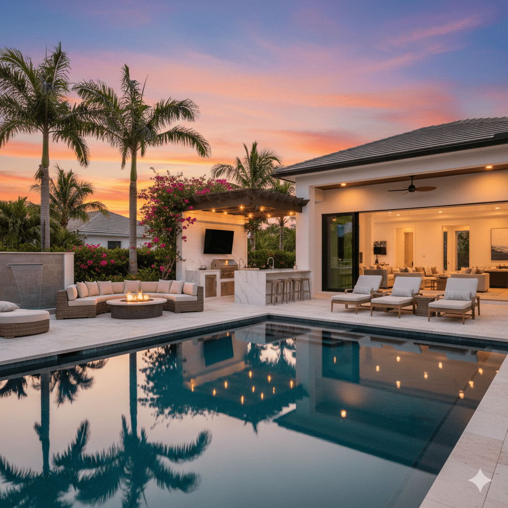 Top Outdoor Living Trends for Luxury Homes in Bonita Springs - Celebrity Pool & Spa