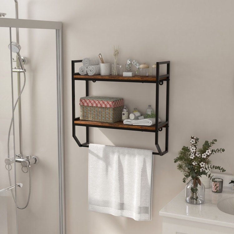 Towel Storage Rustic Bathroom Towels Reclaimed Barn Wood Bathroom Towel Holder – Rustic Farmhouse Wall