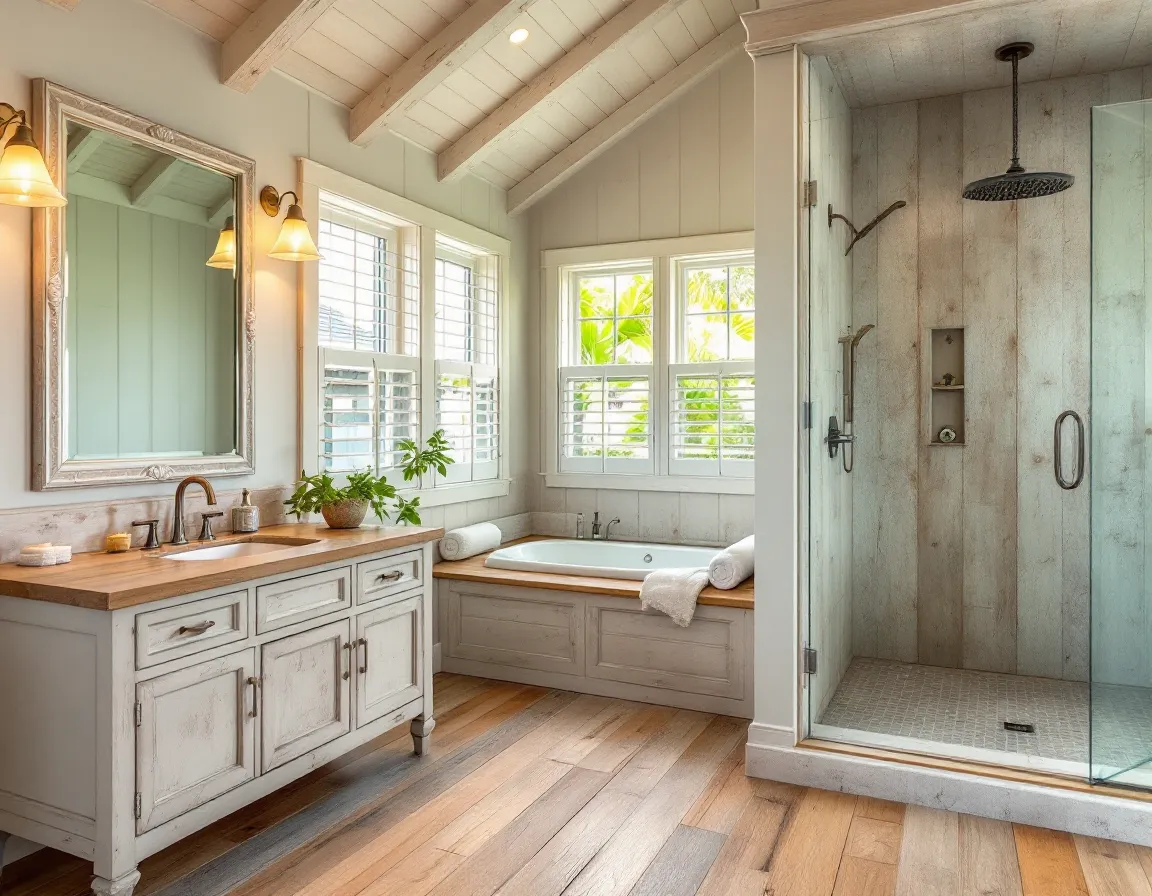 Transitional Farmhouse Bathroom Design Inspiration | Muse by Wayfair