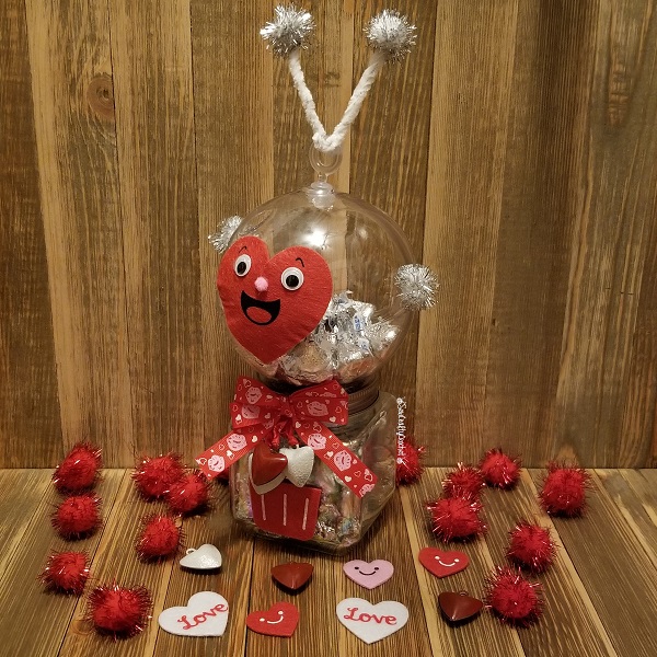Valentines Day Robot Gumball Machine (Dollar Tree Craft) - Sew Crafty Crochet