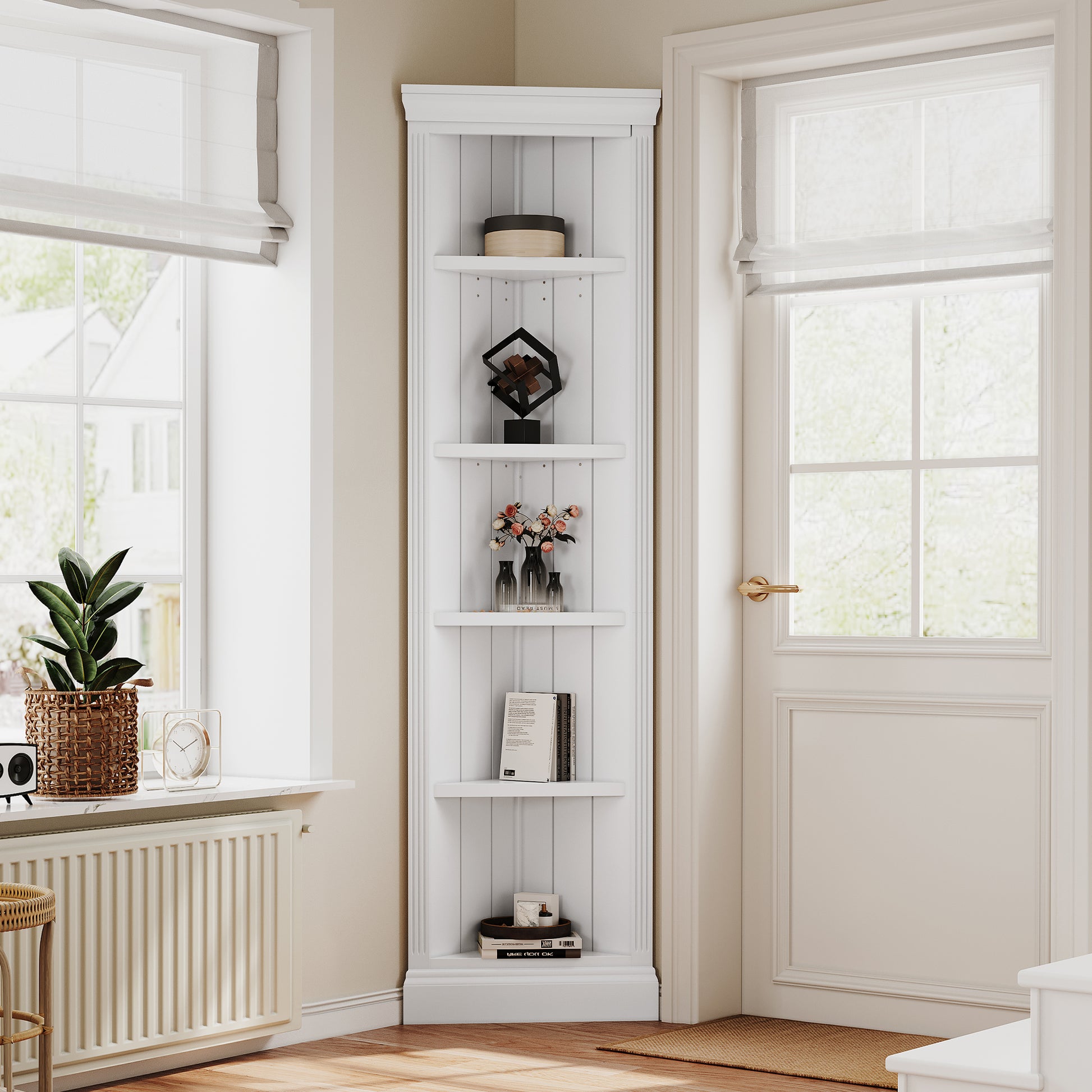 Wood Corner Shelf For Dining Room Eden Corner Shelf Storage